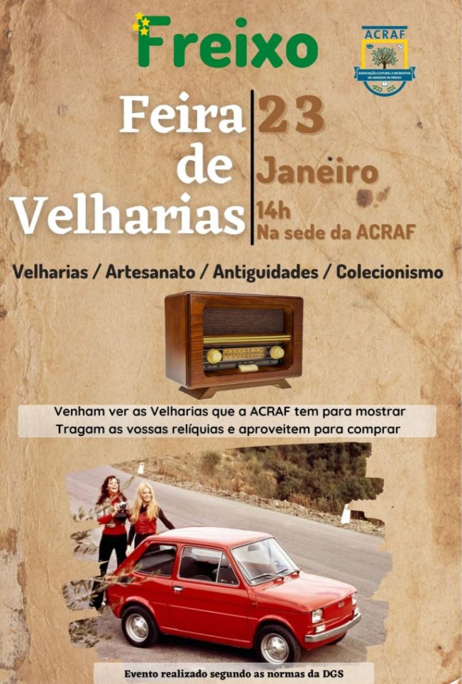 Read more about the article Feira de Velharias – ACRAF (Freixo)